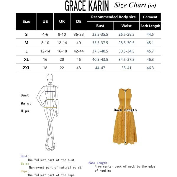 GRACE KARIN Womens Summer Sleeveless Tank Dress A Line Midi Dress Cotton Crewneck Casual Holiday Dress with PocketsBlack