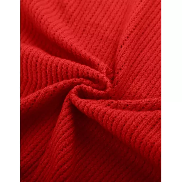 GRACE KARIN Womens Sweater Cropped Cardigan Knit Shrugs for Dresses Tops Button Down Lightweight SoftRed