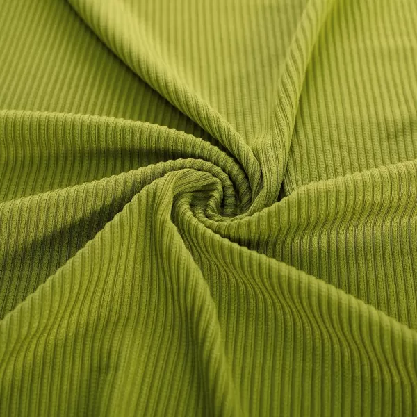 GRACE KARIN Womens Tie Waist Summer Casual Midi Dress Short Sleeve Crew Neck Ribbed Knit DressMoss Green