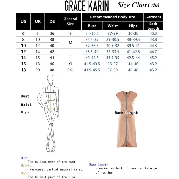 GRACE KARIN Womens V Neck Bodycon Dress Sparkly Glitter Ruched Party Formal Dress Club Cocktail Wedding Guest DressesChampagne