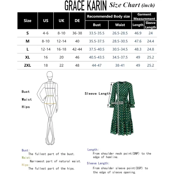 GRACE KARIN Womens V Neck Ruffle Sleeve Summer Dress 2023 Split Flowy Tiered Midi Dress Wedding Guest Cocktail DressesLong Sleeve Dark Bluegold Dots