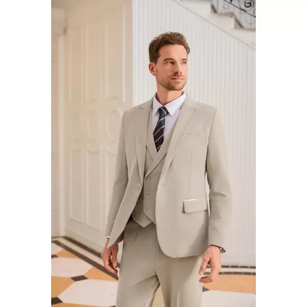 Mens Sport Coats Blazers Slim Fit Jacket for Men One Button Sport Coat for WeddingApricot