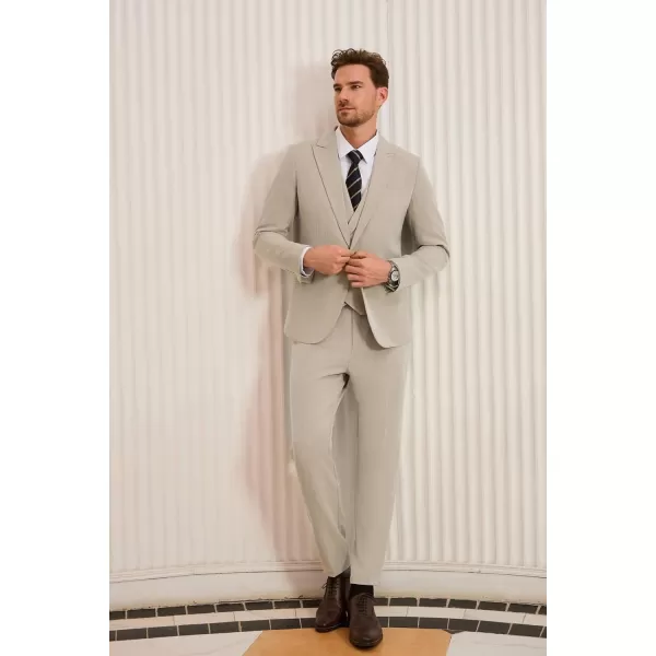 Mens Sport Coats Blazers Slim Fit Jacket for Men One Button Sport Coat for WeddingApricot