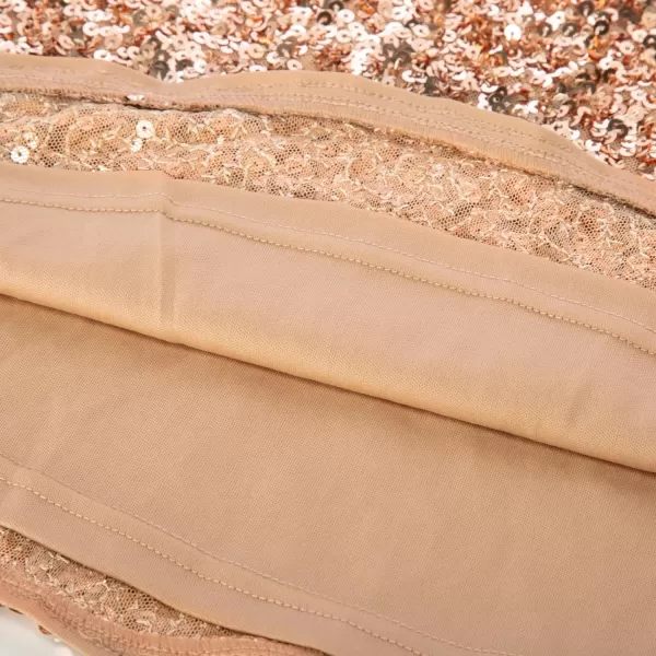 Womens Sparkle Sequin Party Blouse Tops Shimmer Glitter 34 Slit Sleeve Dressy TopsApricot