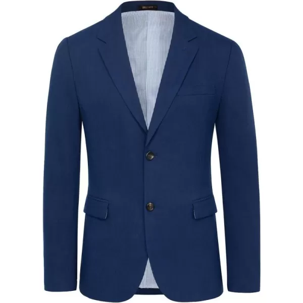 GRACE KARIN Casual Blazer for Men Slim Fit Mens Suit Jacket Lightweight Sport Coat Two ButtonBlue