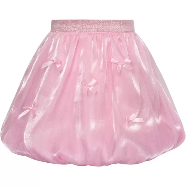 GRACE KARIN Girls Tutu Skirts Party Sparkle Mesh Princess Skirt Size 512Pink