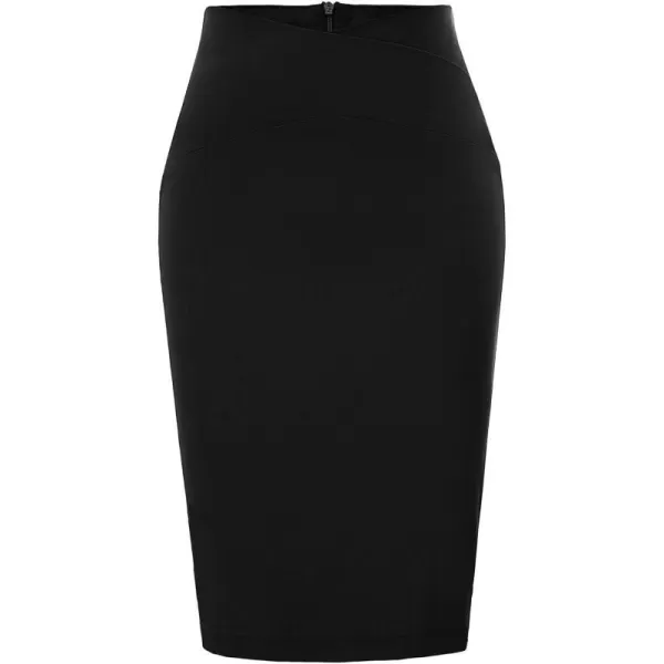 GRACE KARIN Womens Skirts Dressy Casual Slim Fit Business Office Pencil Skirts Wear to WorkBlack