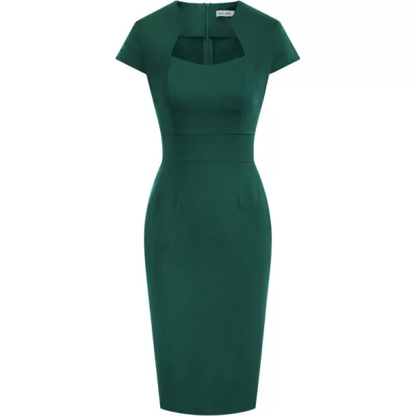 Grace Karin Womens 50s 60s Vintage Pencil Dress Bodycon Cap Sleeve DressDark Green