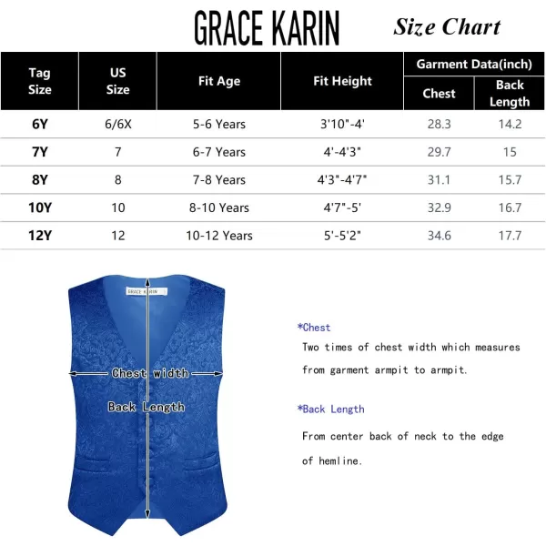 GRACE KARIN Boys Formal Suit Vest 4 Button 2 Piece Tuxedo Dress Vest with Bow Tie 512YWine Red