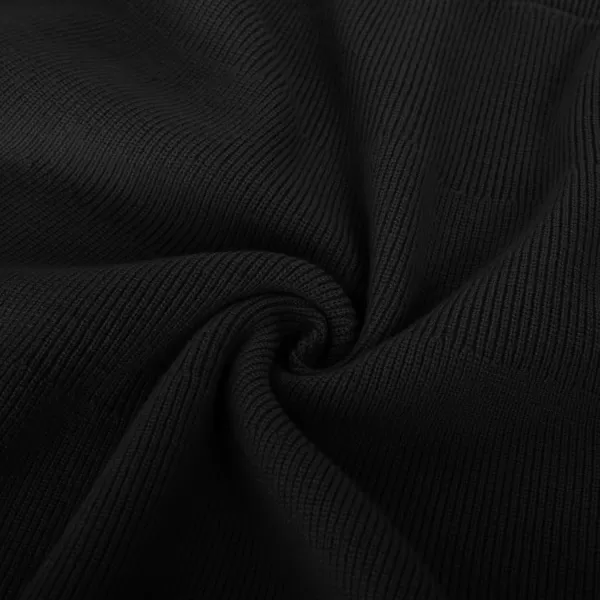 GRACE KARIN Girl Dress Long Sleeve Sweater Ruffle Button Front Knit Casual Fall Winter Dresses for Girls 512Black