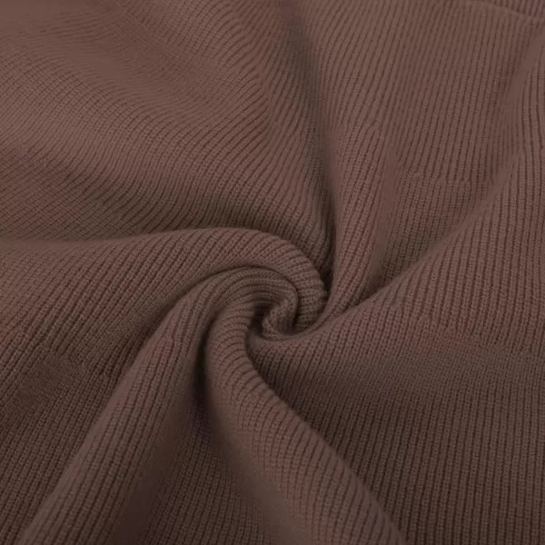 GRACE KARIN Girl Dress Long Sleeve Sweater Ruffle Button Front Knit Casual Fall Winter Dresses for Girls 512Brown