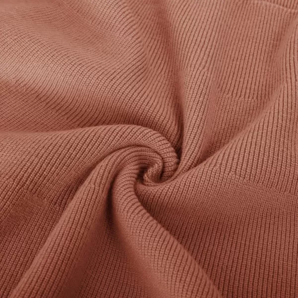 GRACE KARIN Girl Dress Long Sleeve Sweater Ruffle Button Front Knit Casual Fall Winter Dresses for Girls 512Rust Red