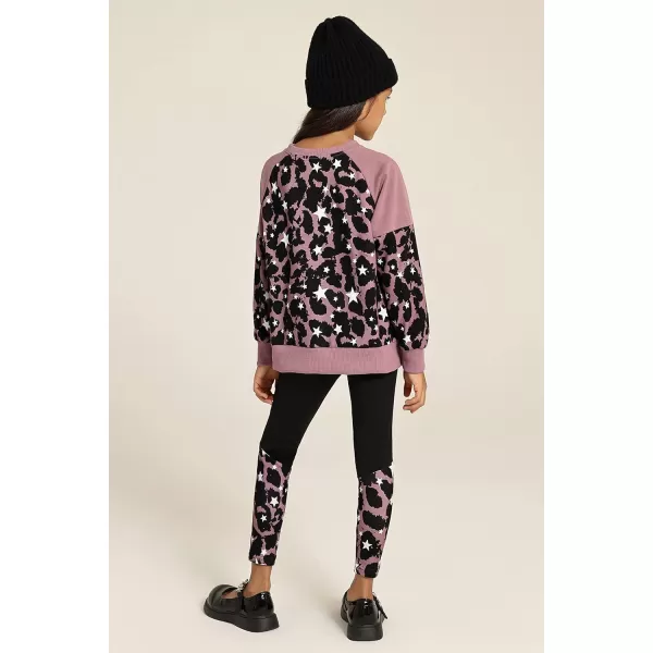 GRACE KARIN Girls Fall Outfits Fashion Sweatshirt Sweapants 2 Piece Tracksuit Clothes Leggings Clothing Set Size 514Grey Pink