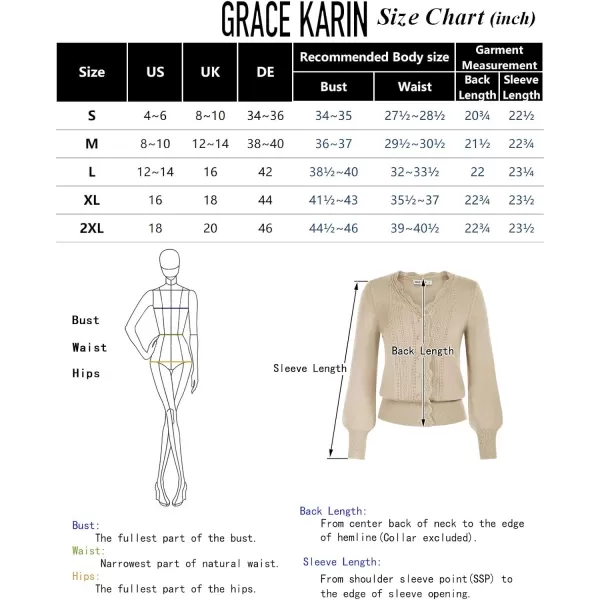 GRACE KARIN Womens Knitted Cardigan Sweater Long Sleeve Button Down Lightweight Hollow Out Soft Open FrontBlack Long Sleeve
