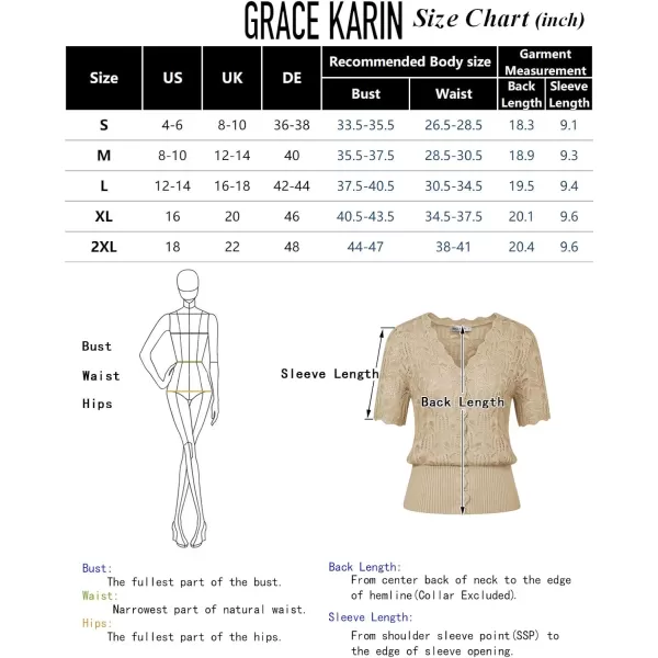 GRACE KARIN Womens Summer Short Sleeve Lightweight Cardigan V Neck Hollow Out Sweater 2024 Trendy Button Down Knit TopsBlack