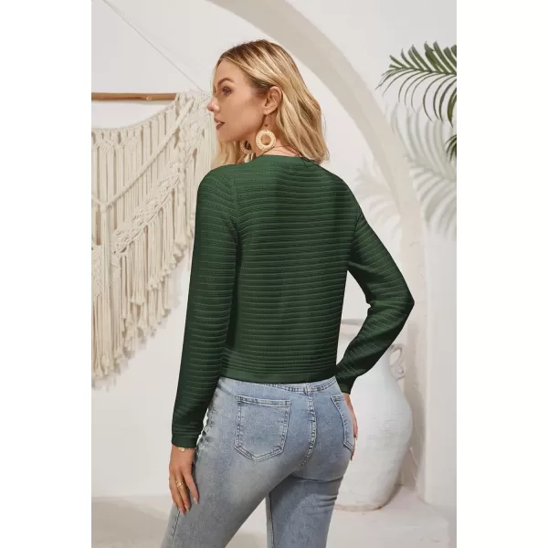 GRACE KARIN Womens Cardigans 2024 Open Front Button Down Knit Sweater Lightweight Lady Jackets Fall OutfitsArmy Green