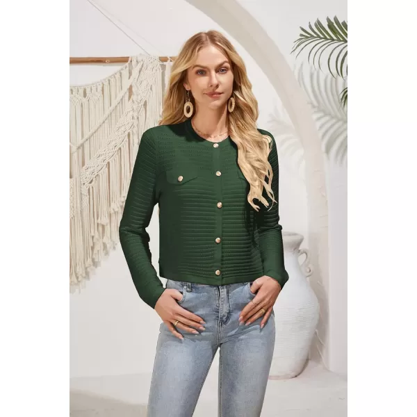 GRACE KARIN Womens Cardigans 2024 Open Front Button Down Knit Sweater Lightweight Lady Jackets Fall OutfitsArmy Green
