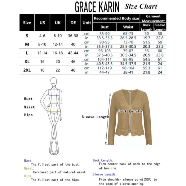 GRACE KARIN Womens Long Sleeve Cardigan Tie Front V Neck Crochet Lightweight Shrug Sweaters for Dresses Knit TopDark Apricot