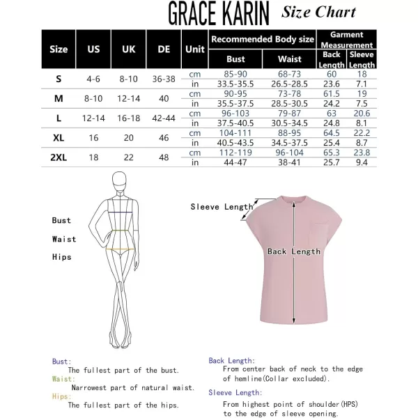 imageGRACE KARIN 2024 Women Cap Sleeve Sweater Top Business Sweater Vest Casual Crew Neck Loose Fit Knit Pullover TopLight Pink