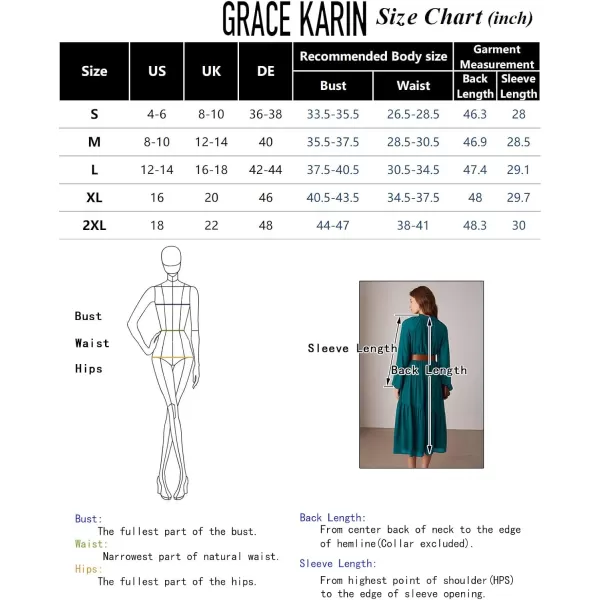 imageGRACE KARIN Womens 2024 Fall Dress Long Sleeve Empire Waist Tiered A Line Swing Flowy Midi DressBlack