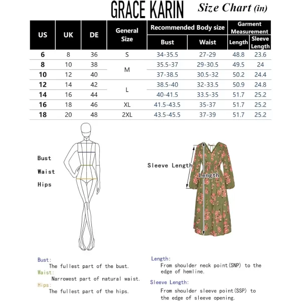 imageGRACE KARIN Womens Boho Summer Fall Floral Midi Dress 2024 Casual Beach Wedding Guest Long Sleeve V Neck Maxi DressBeige Brown Floral