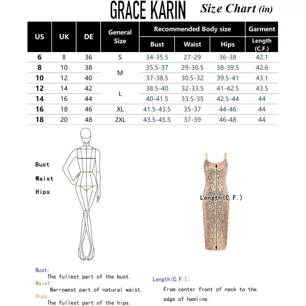 imageGRACE KARIN Womens Sequin Sparkly Dresses Formal Spaghetti Strap Midi Bodycon Dress Glitter Backless Wedding Cami Dress SlitBlack