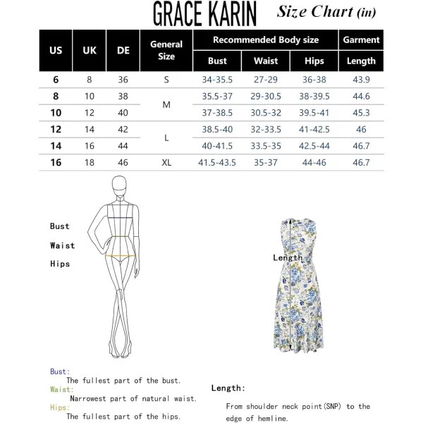 imageGRACE KARIN Womens Summer Sleeveless Mock Neck Dress Floral Midi Dress Elegant Wedding Guest Dress 2024 Backless DressWhiteblue Floral