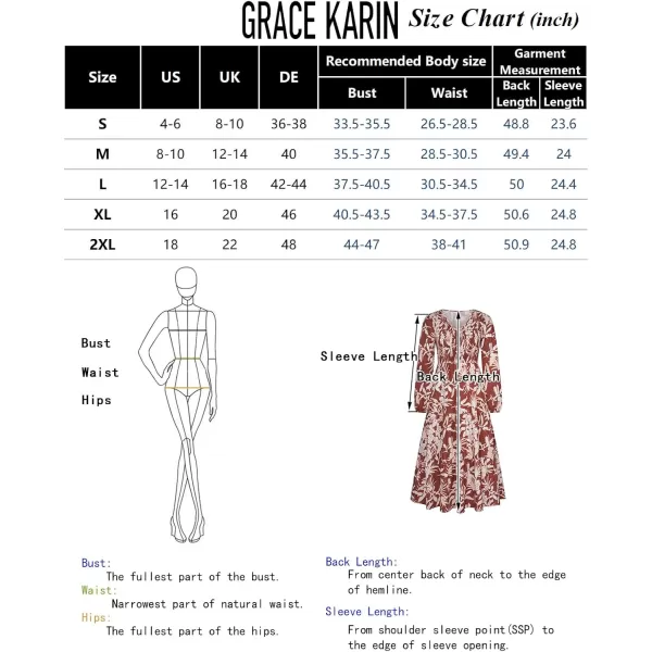 imageGRACE KARIN Long Sleeve Dresses for Women V Neck Smocked Tiered ALine Dress Formal Cocktail Wedding Guest Maxi DressApricot