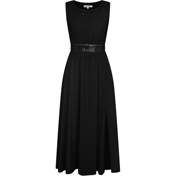 imageGRACE KARIN Womens Formal Dresses Mother of The Bride Dresses for Wedding Party Cocktail Dress Two Piece Dress Sequin DressBlack