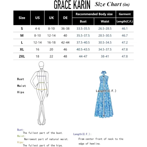 imageGRACE KARIN Womens Halter Neck Dresses 2024 Sleeveless Smocked Backless Cut Out Flowy Maxi DressBlack