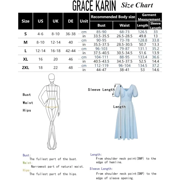 imageGRACE KARIN 2024 Womens Summer V Neck Smocked Cotton Dresses Short Puff Sleeve Flowy A Line Maxi Dress with PocketsGinger Yellow