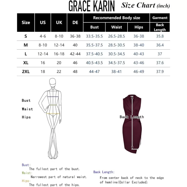 imageGRACE KARIN Womens 2024 Wrap Bodycon Dress V Neck Sleeveless Work Business Dresses Elegant Formal Cocktail Midi DressBlack