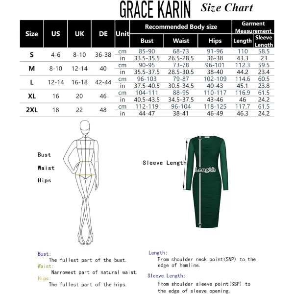 imageGRACE KARIN Womens Mesh Dress 2024 Fall Long Sleeve Ruched Bodycon Dress Twist Front Cocktail Wedding Guest Midi DressesBlack