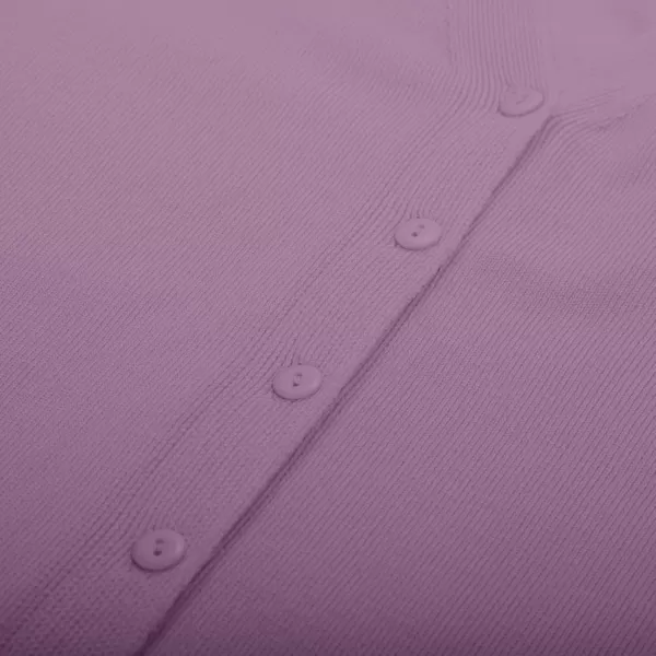 imageGRACE KARIN Womens 2024 Basic Summer Short Sleeve Cardigan Sweaters Lightweight VNeck Button Down Cropped Shrug SweaterShort Sleeve Purple