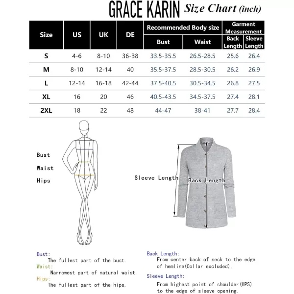 imageGRACE KARIN Womens 2024 Fall Long Sleeve Waffle Knit Cardigan Sweater Open Front Cardigan Button Loose Outerwear SXXLPink