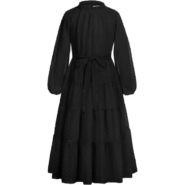 imageGRACE KARIN Girls Long Sleeve Dress Aline Flowy Maxi Dresses for Girls 514 YearsBlack