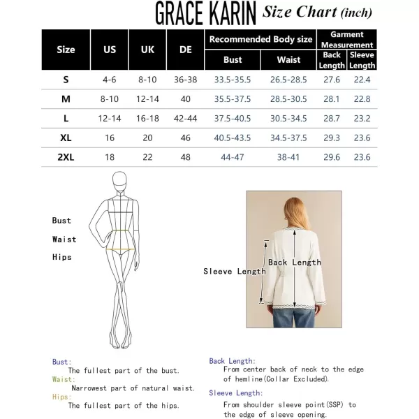 imageGRACE KARIN Women 2024 Fall Cardigan Long Sleeve Contrast Sweater Coat VNeck Open Front Dressy Outwear with BeltBeige