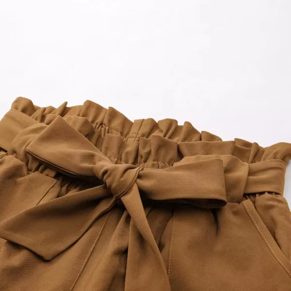 imageGRACE KARIN Women Summer Casual Shorts with Pockets Bowknot Tie WaistCl93copper
