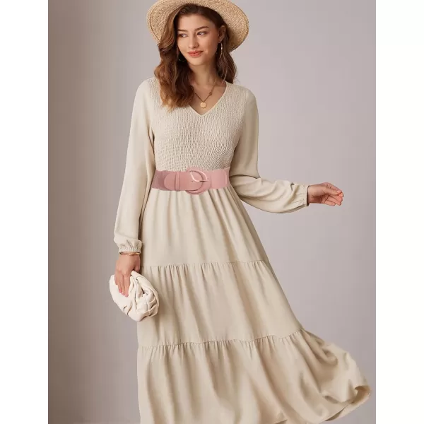 imageGRACE KARIN Womens 2024 Fashion Wide Stretchy Belt Casual Stretchy Belt for Dress SXXLLight Pink