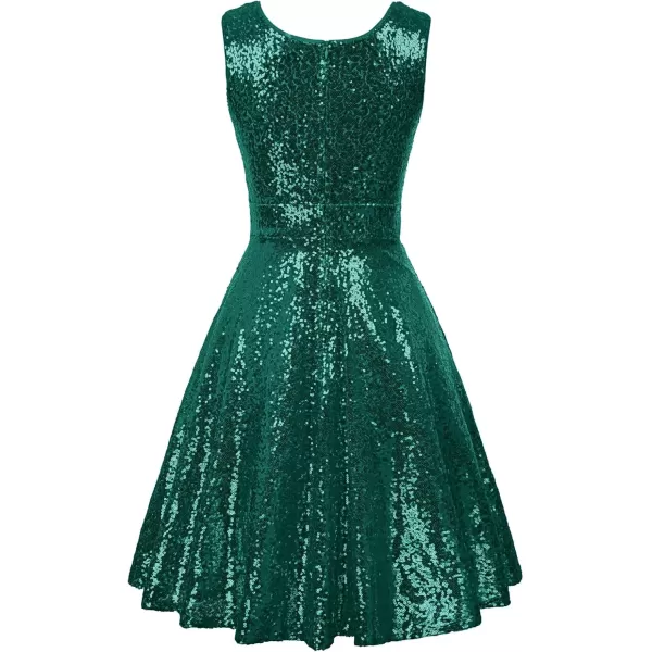 imageGRACE KARIN Womens Sequin Dresses Sleeveless VNeck Sparkly Glitter Evening Party DressGreensequin