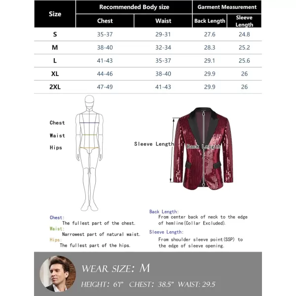 imageGRACE KARIN Mens Sequin Blazer Suit One Button Slim Fit Mens Sequin Jacket for PartyPromWeddingGreen Multicoloured