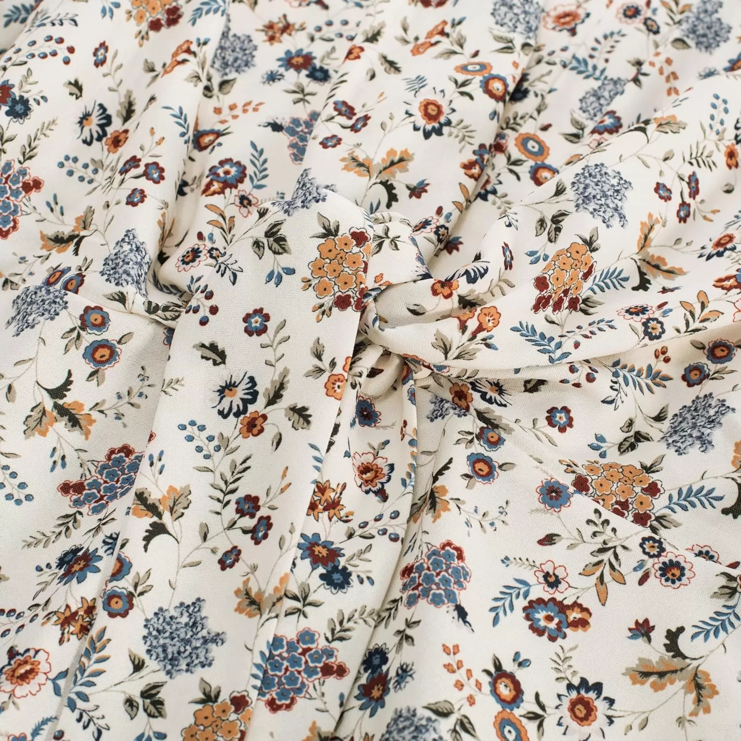 imageGRACE KARIN 2024 Womens Elegant V Neck Floral Peplum Tops Tie Front Short Bell Sleeve Shirts Tops BlouseApricot Floral