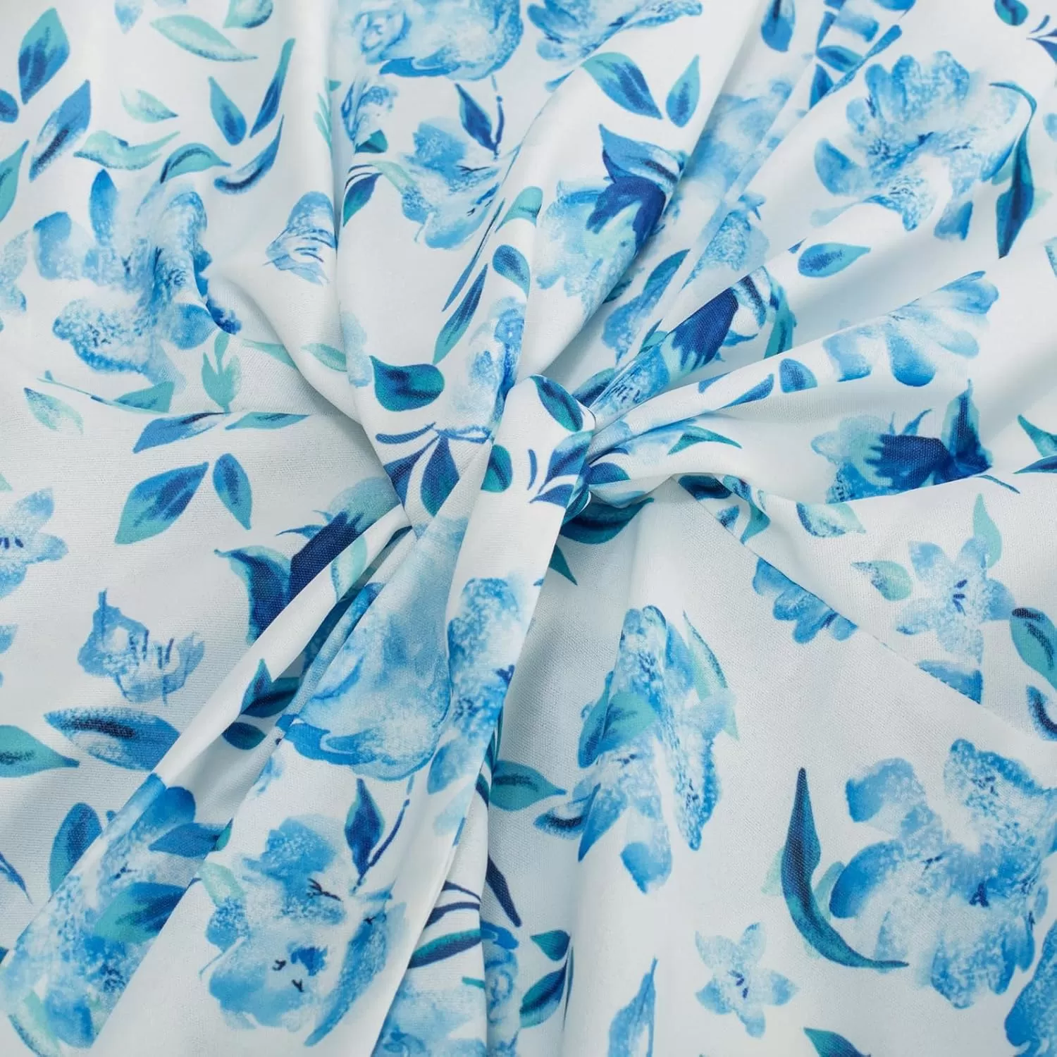 imageGRACE KARIN 2024 Womens Elegant V Neck Floral Peplum Tops Tie Front Short Bell Sleeve Shirts Tops BlouseWhite Blue