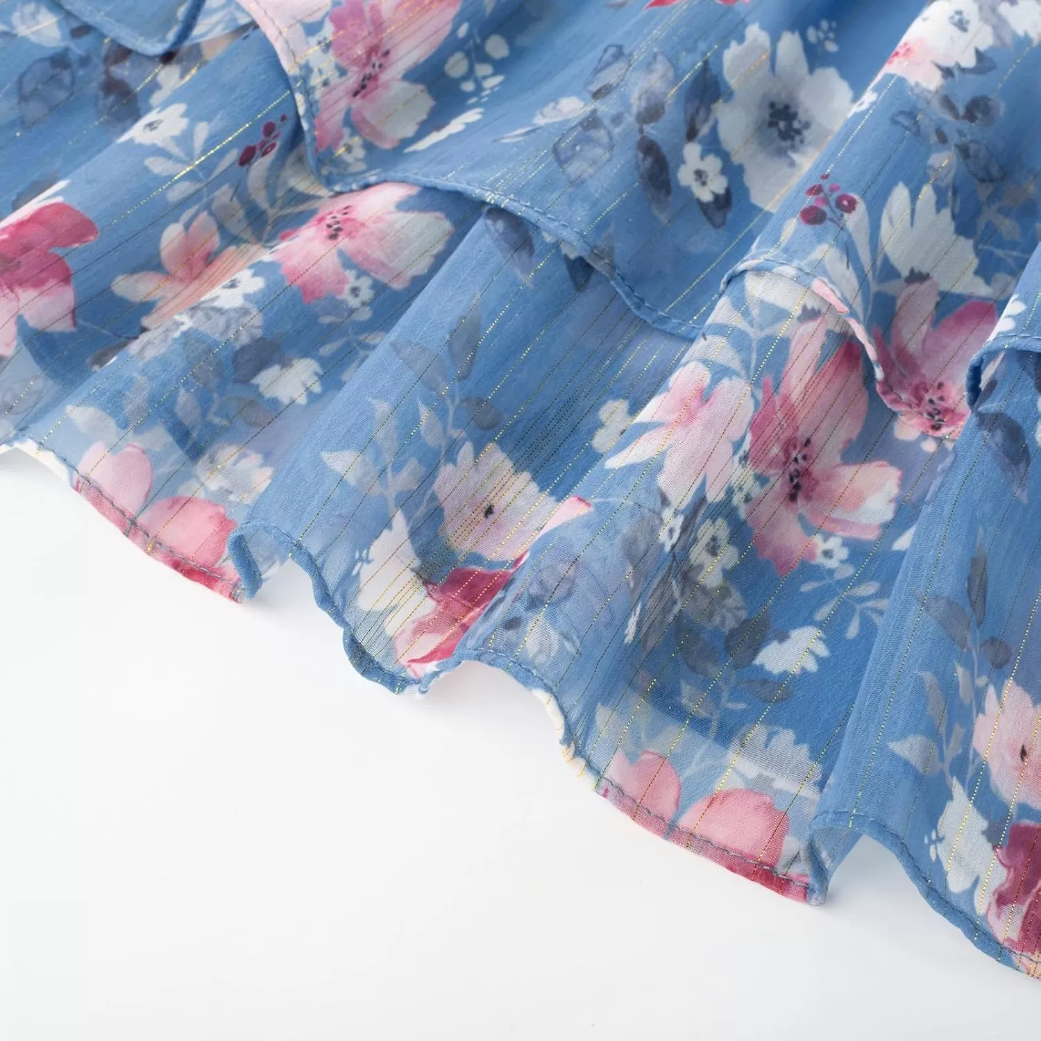 imageGRACE KARIN Girls Fall Long Sleeve Dress Formal Party Holiday Smocked Waist Midi Dresses 512YearsGray Blue