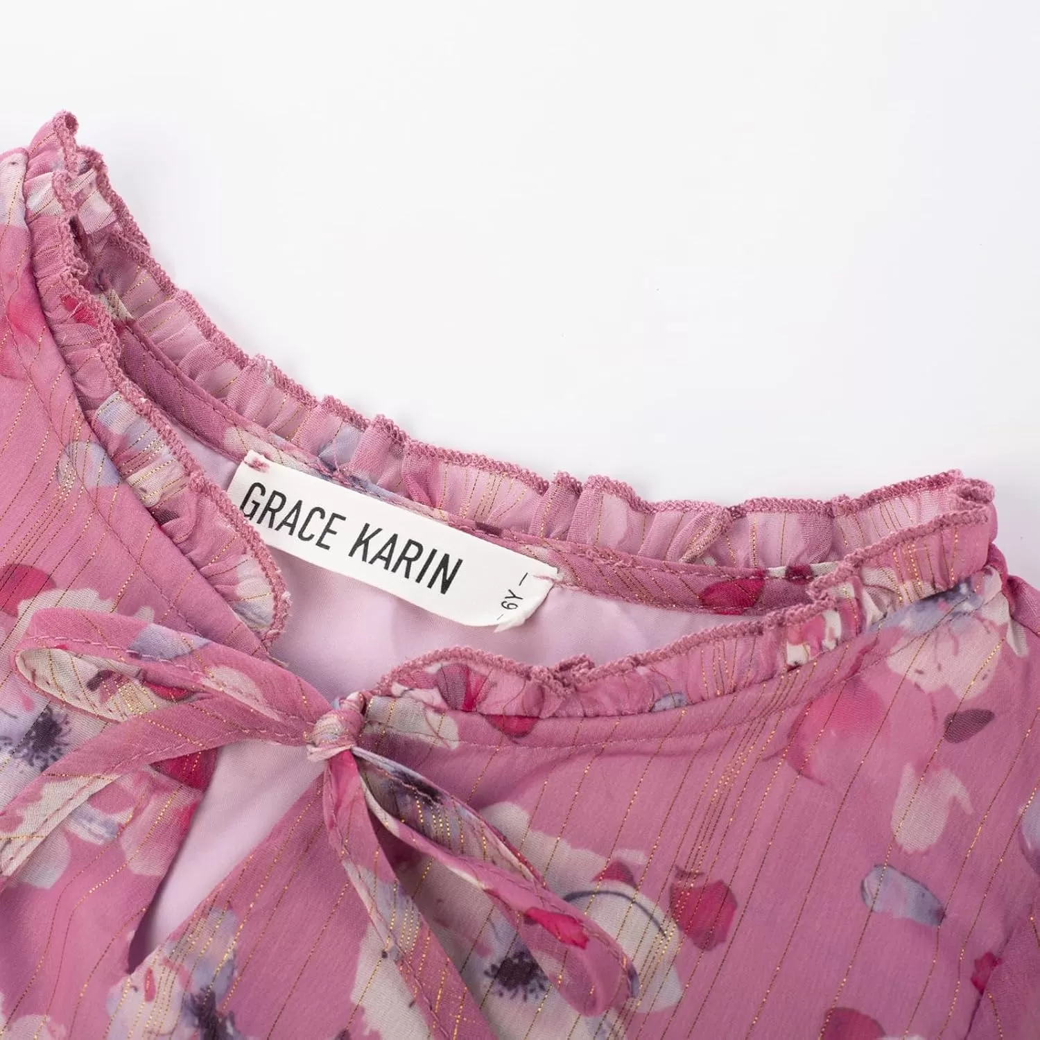 imageGRACE KARIN Girls Fall Long Sleeve Dress Formal Party Holiday Smocked Waist Midi Dresses 512YearsPink