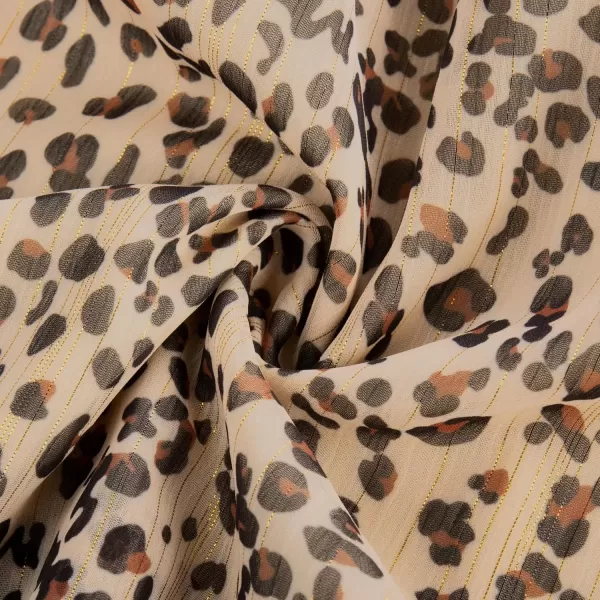 imageGRACE KARIN Girls Fall Long Sleeve Dress Formal Party Holiday Smocked Waist Midi Dresses 512YearsLeopard