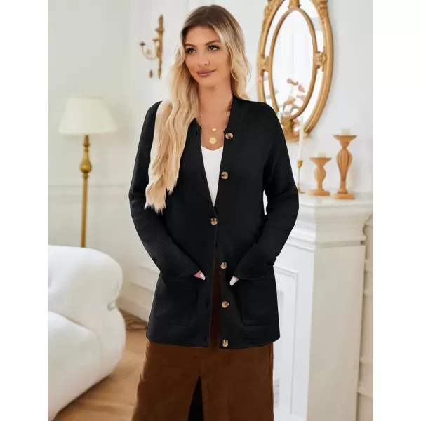 imageGRACE KARIN Womens 2024 Fall Long Sleeve Waffle Knit Cardigan Sweater Open Front Cardigan Button Loose Outerwear SXXL