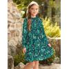 imageGRACE KARIN Girls Floral Long Sleeve Dresses Kid Mock Neck High Waist Casual Formal Elegant Fall Dress Size 514YXmas Flower