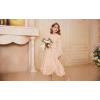 imageGRACE KARIN Girls Long Sleeve Dress Fall Spring Ruffle Swing Maxi High Low Formal Party Dress Size 512YChampagne