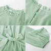 imageGRACE KARIN Girls Long Sleeve Dress Fall Spring Ruffle Swing Maxi High Low Formal Party Dress Size 512YGreen